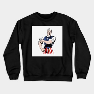 Uncle Sam Rolling Up His Sleeves! Crewneck Sweatshirt